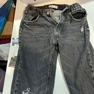 black zara mom jeans 13-14 kids